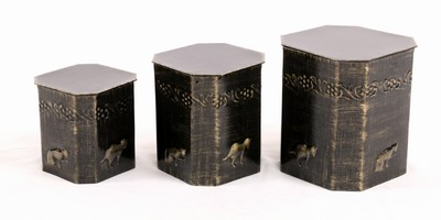 IRON PET CHEAP URN
ITEM NO. 7148
MATERIAL:- IRON PET CONTAINER URN.
SIZE:-  14 CM, 12 CMS, 10 CMS.
CAPACITY:-  0.600 ML, 1.00 ML, 1.500 ML.
FINISH:-  BRASS ANTIQUE ENGRAVED BAND & CAT IMAGES.
PACKING :- SINGLE BOX UNDER 16 SETS MASTER CARTON
Keywords: ASHES FOR POT