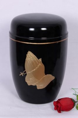 IRON CHEAP URN.
ITEM NO. 6854
DESCRIPTION:- 
SIZE:- 27 CMS.
CAPACITY:-3.50 ML
FINISH:- BLACK GLOSSY GOLDEN ENGRAVED HAND.
PRICE:-
PACKING:- SINGLE BOX STYRO FOAM UNDER 4 PCS MASTER CARTON

Keywords: ASHES FOR POT